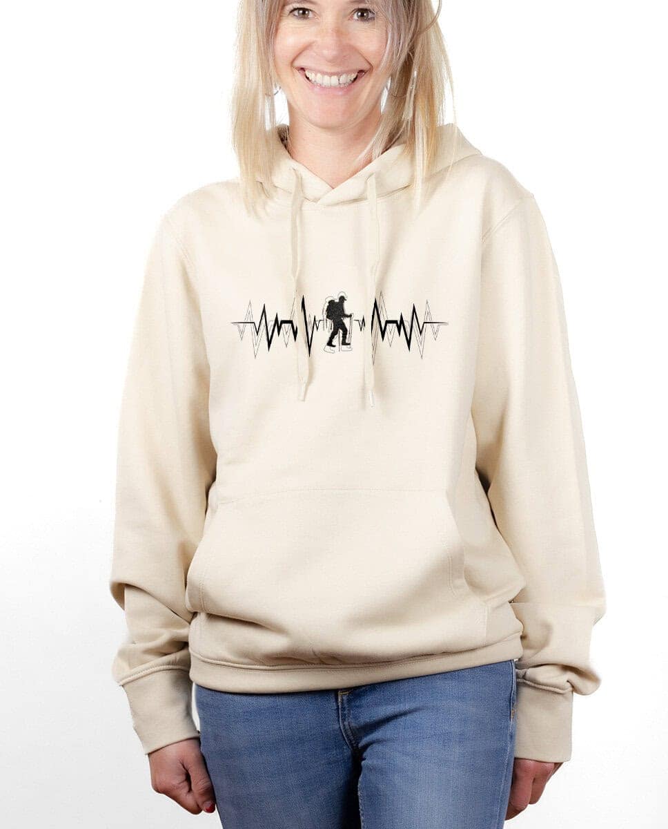 SWEAT FEMME : TREK (RANDONEE) BATTEMENTS DE COEUR – Image 3
