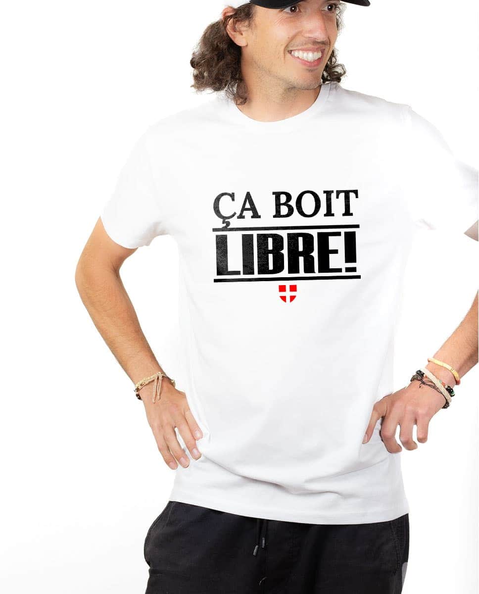 T-SHIRT HOMME : ÇA BOIT LIBRE – Image 4