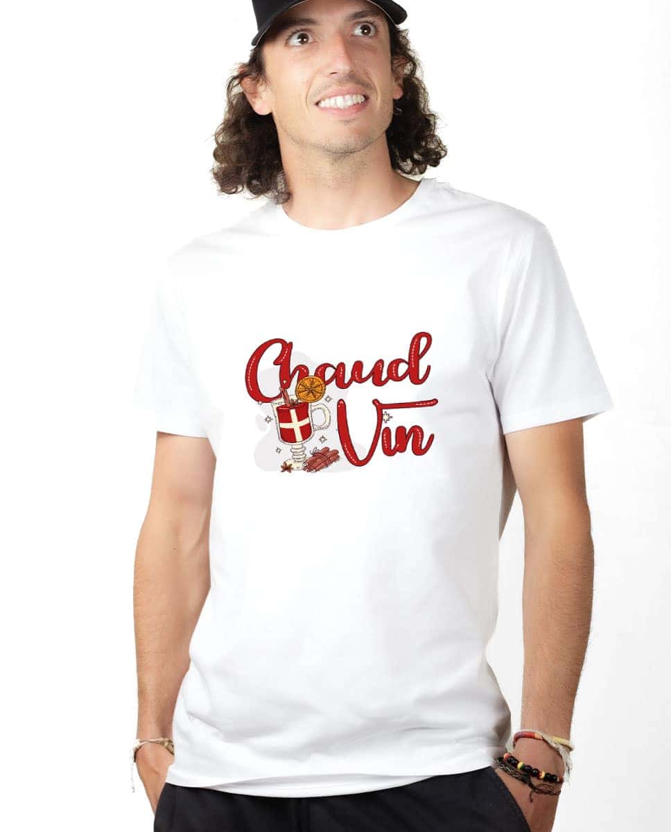 T-SHIRT HOMME : CHAUD VIN – Image 4