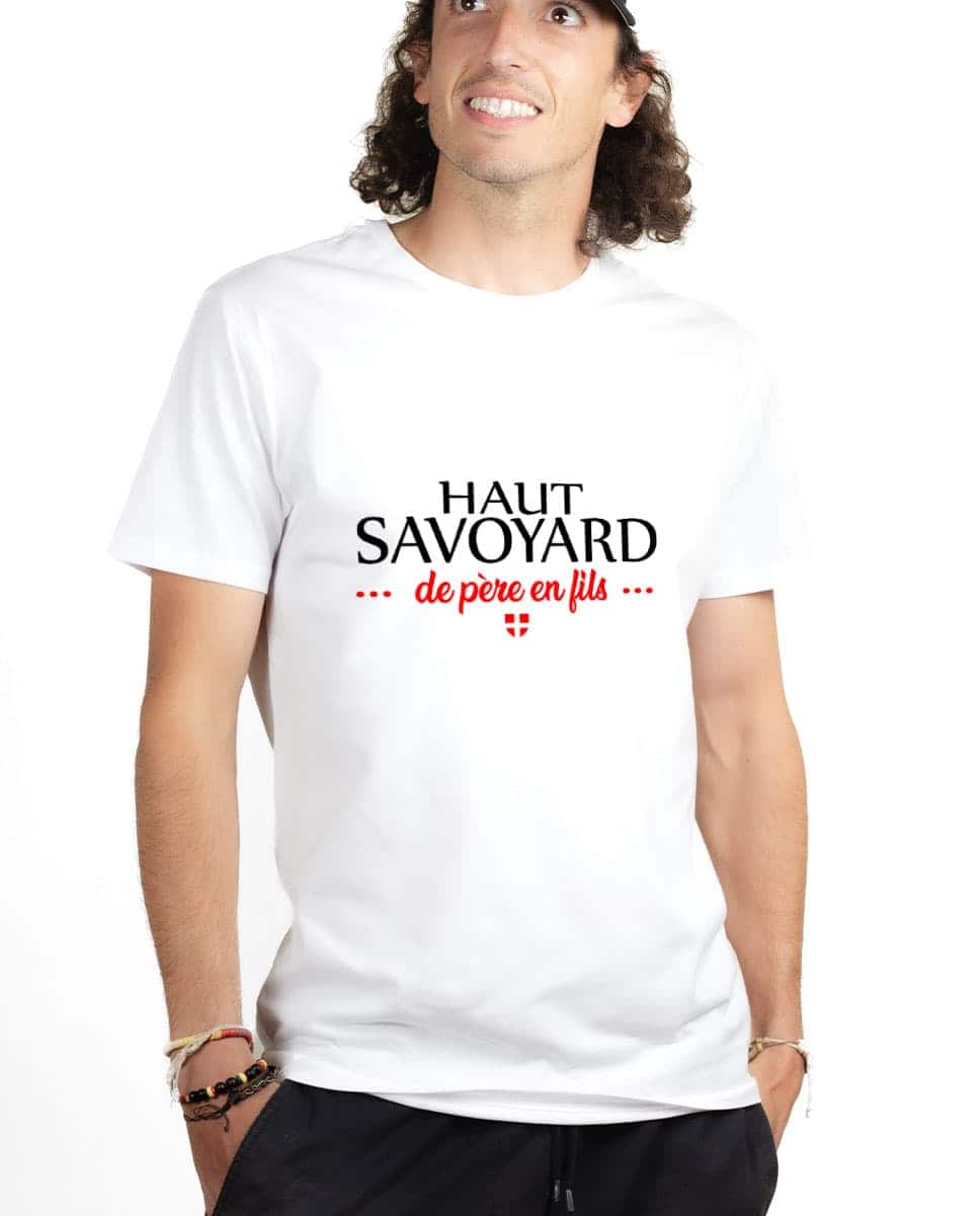T-SHIRT HOMME : HAUT SAVOYARD DE PERE EN FILS – Image 4