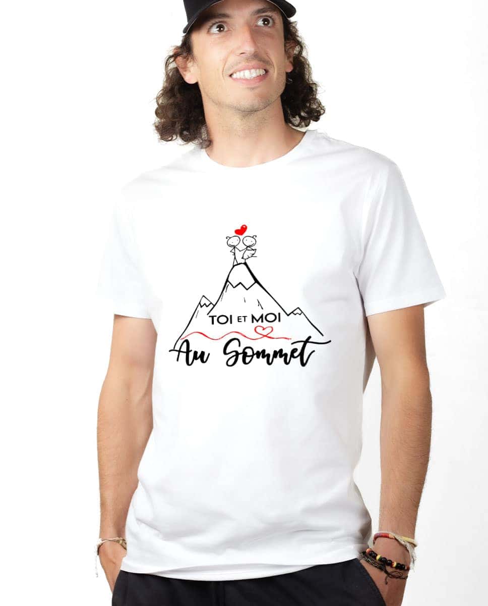 T-SHIRT HOMME : TOI ET MOI AU SOMMET – Image 4