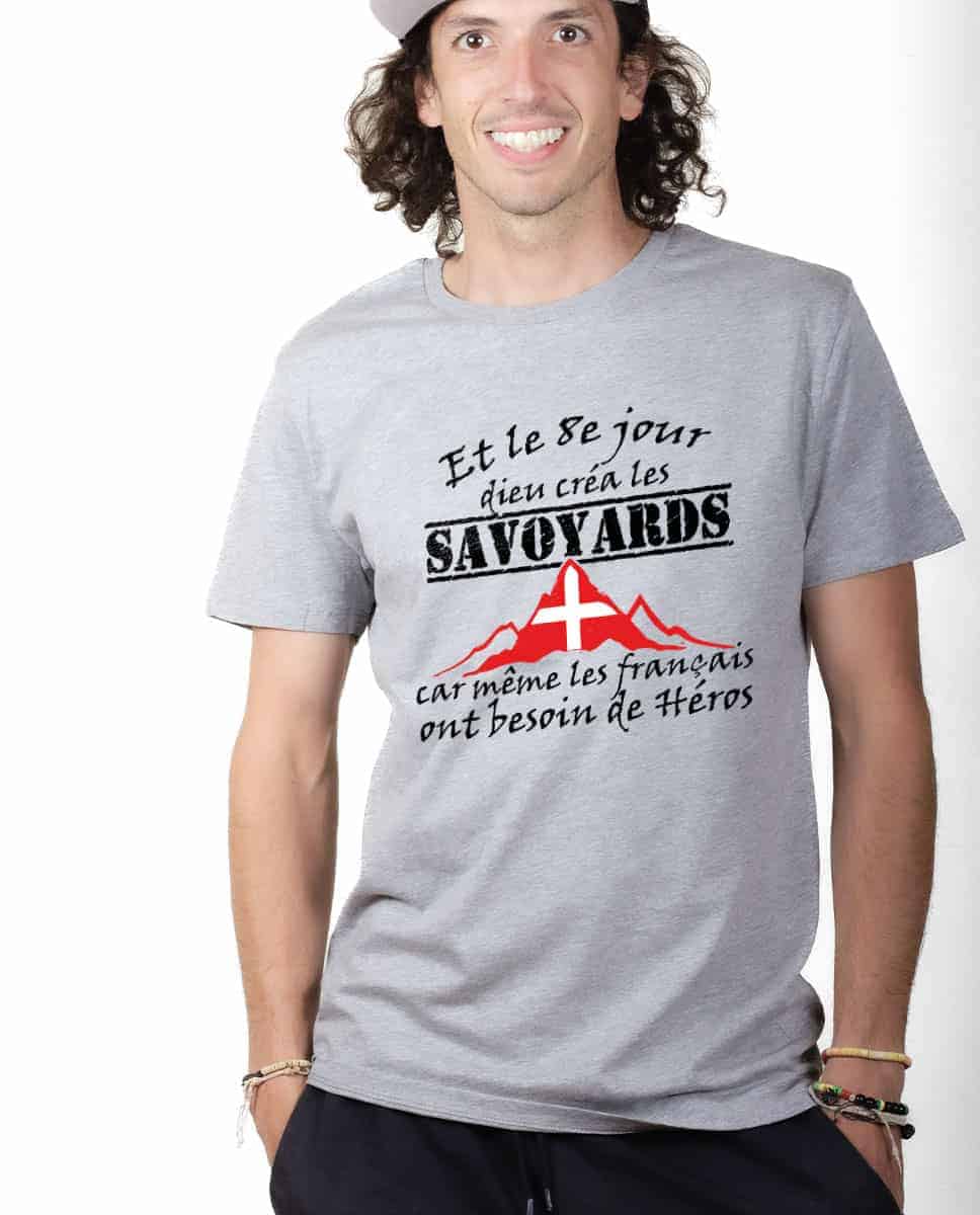 T-SHIRT HOMME : DIEU CRÉA LES SAVOYARDS – Image 2