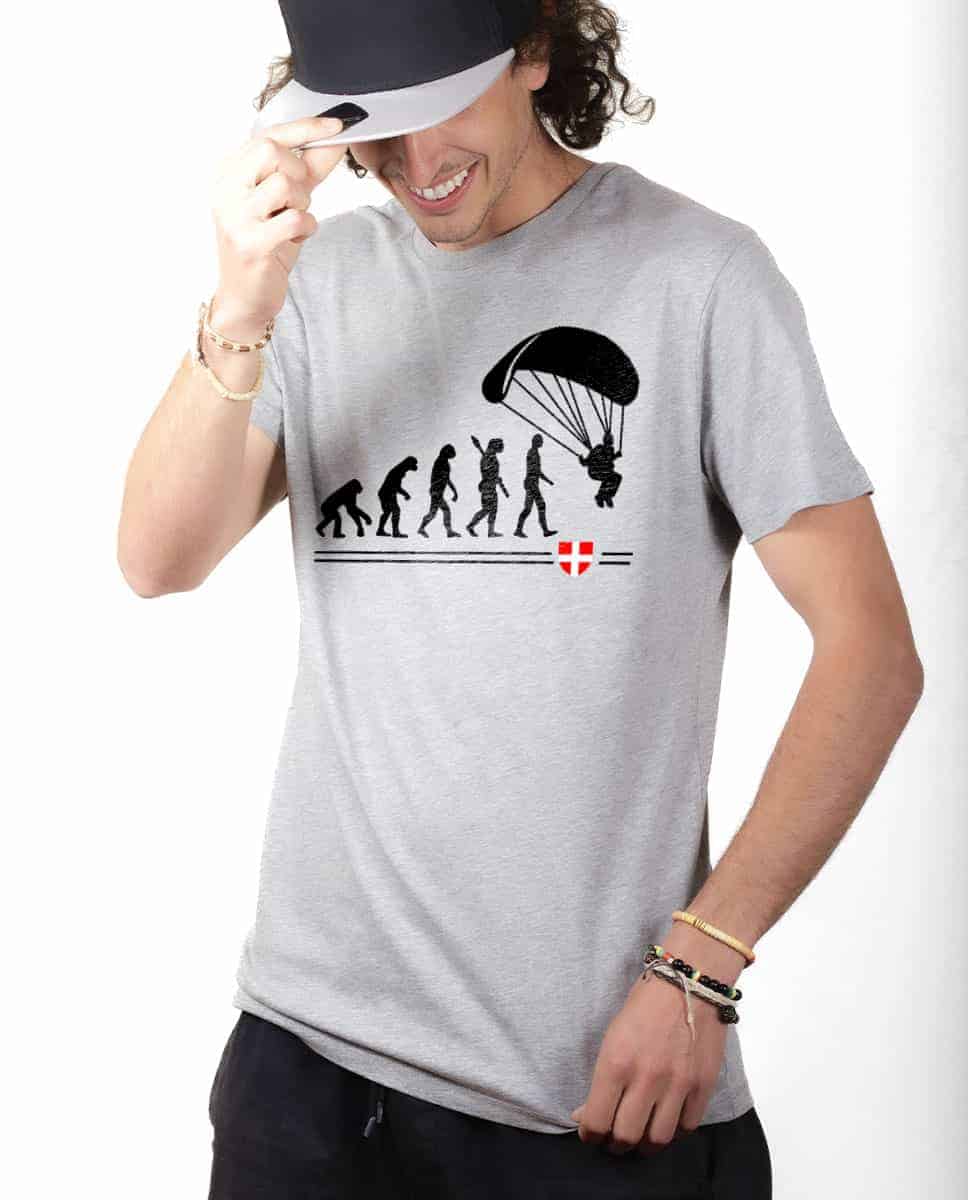 T-SHIRT HOMME : EVOLUTION PARAPENTE – Image 2