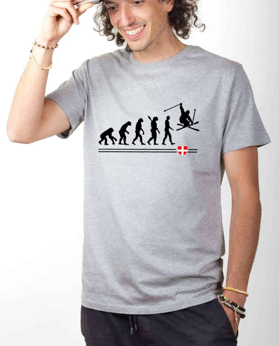 T-SHIRT HOMME : EVOLUTION SKI – Image 2