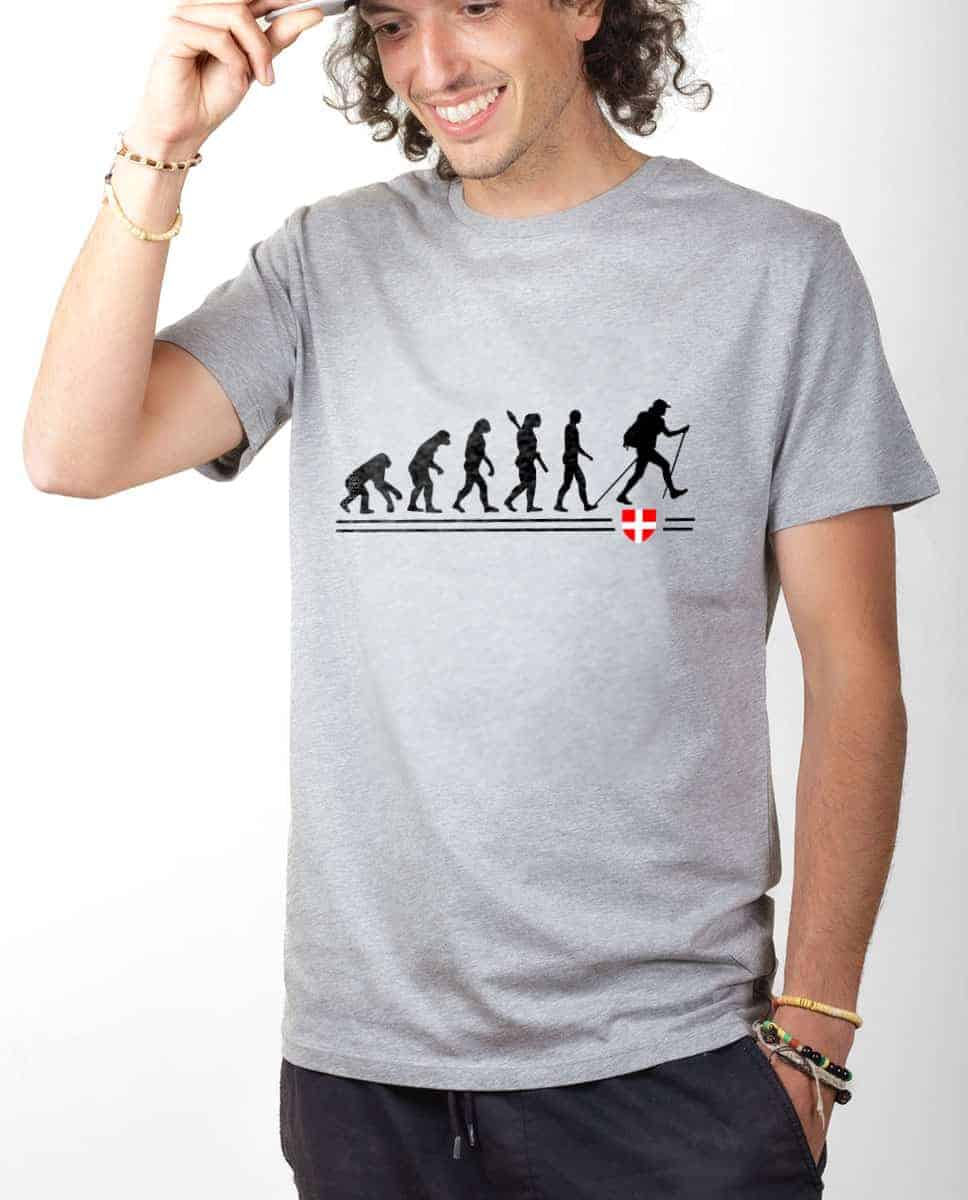 T-SHIRT HOMME : EVOLUTION RANDONNEUR – Image 2