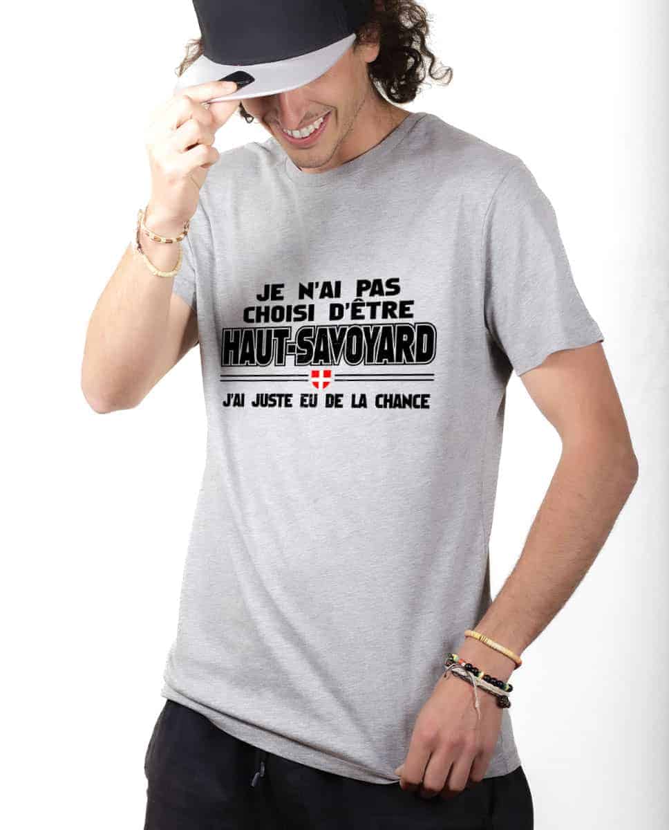 T-SHIRT HOMME : JE N’AI PAS CHOISI D’ÊTRE HAUT SAVOYARD – Image 2