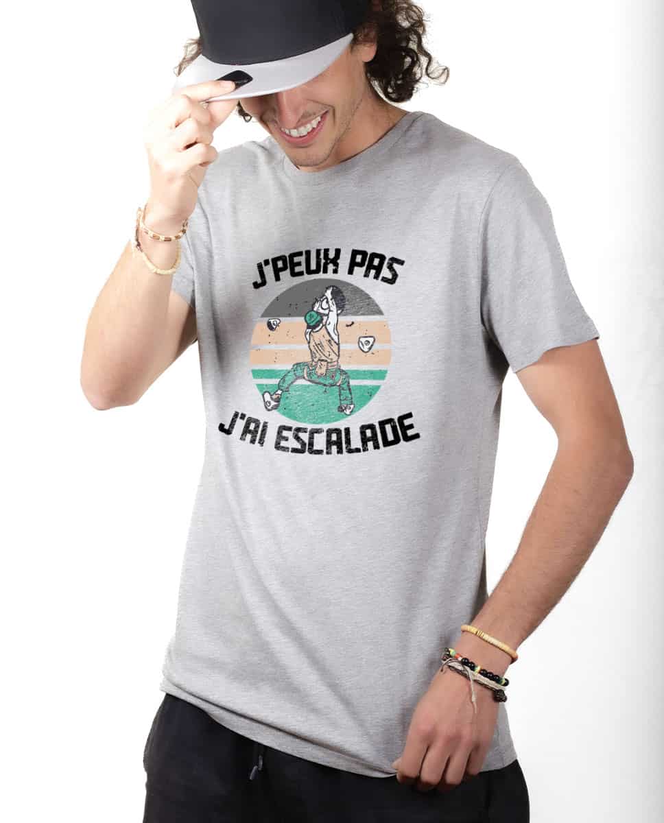 T-SHIRT HOMME : J'PEUX PAS J'AI ESCALADE – Image 2