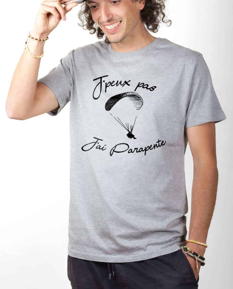 T-SHIRT HOMME : J'PEUX PAS J'AI PARAPENTE – Image 2
