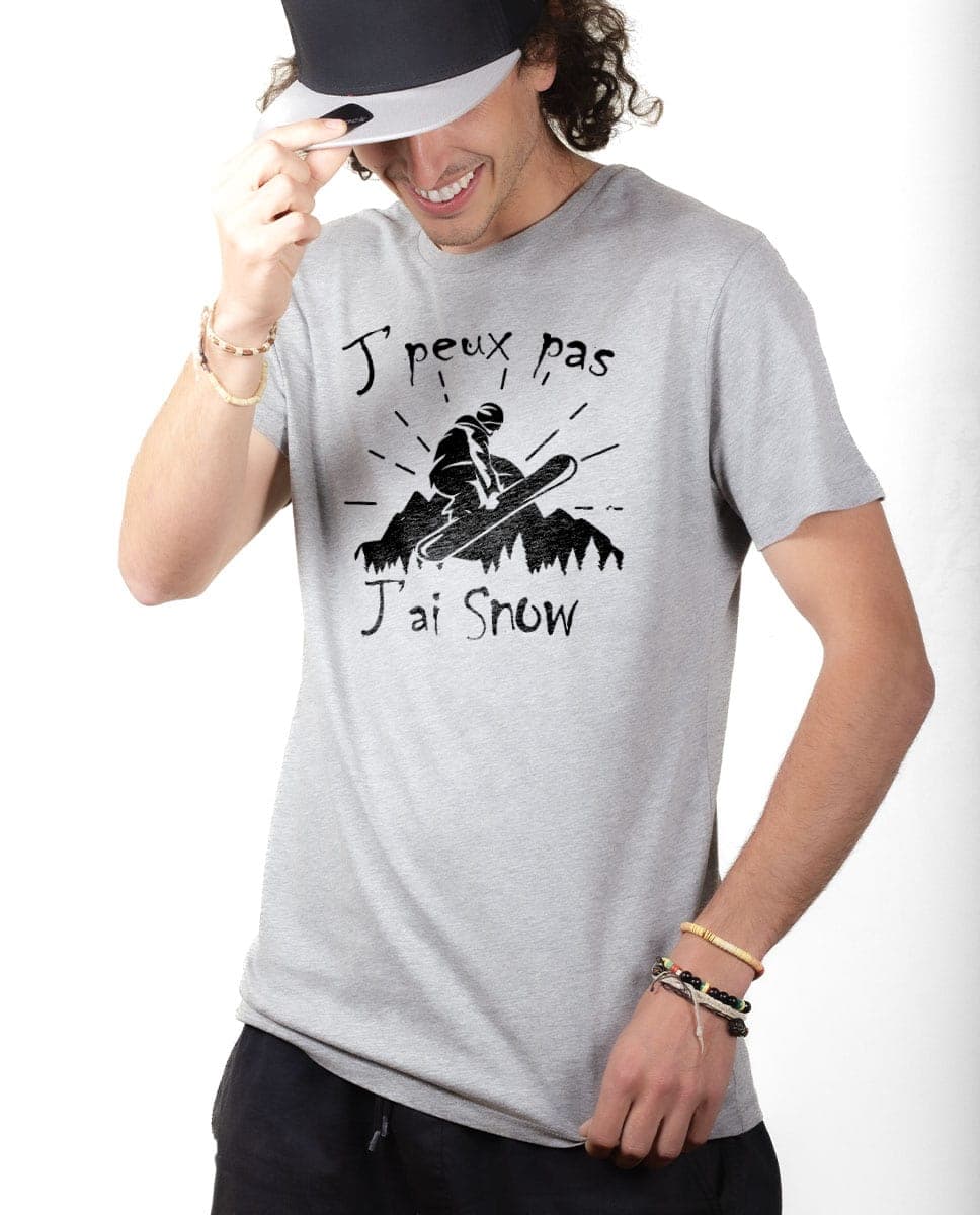 T-SHIRT HOMME : J'PEUX PAS J'AI SNOW – Image 2