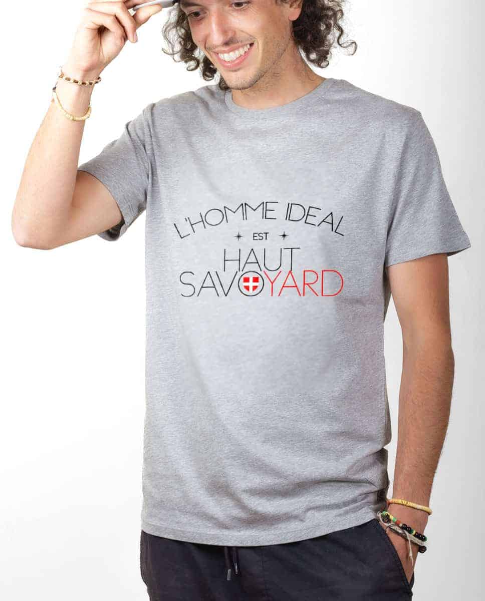 T-SHIRT HOMME : L'HOMME IDEAL EST HAUT SAVOYARD – Image 2