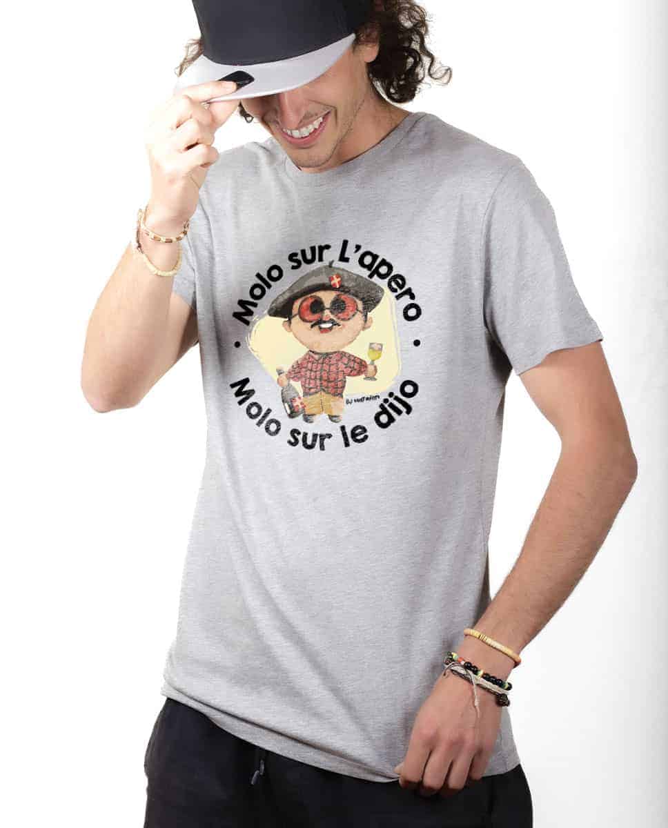 T-SHIRT HOMME : MOLO SUR LE DIJO – Image 2