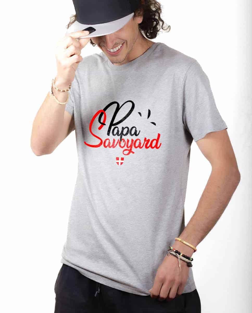 T-SHIRT HOMME : PAPA SAVOYARD – Image 2