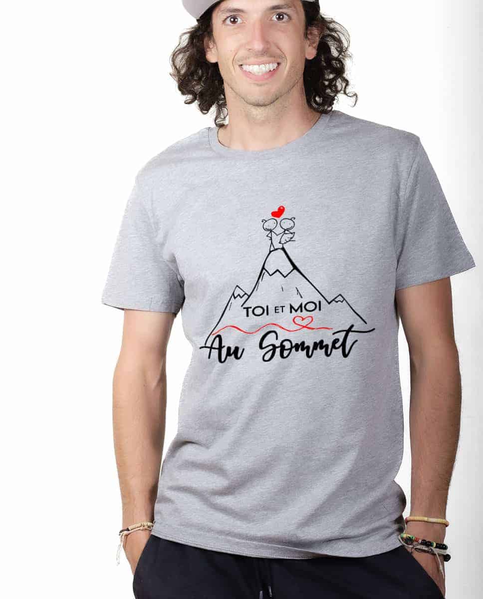 T-SHIRT HOMME : TOI ET MOI AU SOMMET – Image 2