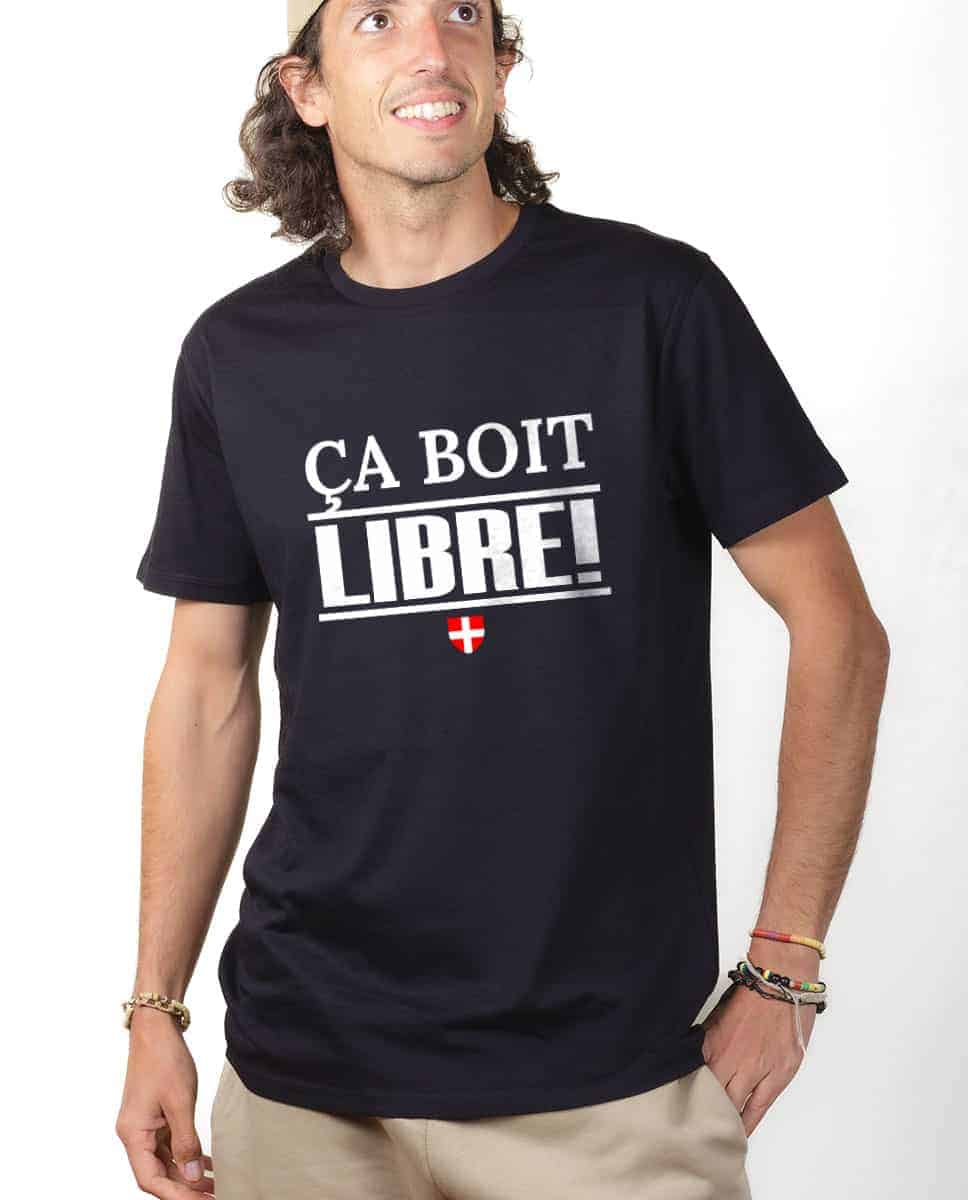 T-SHIRT HOMME : ÇA BOIT LIBRE – Image 3