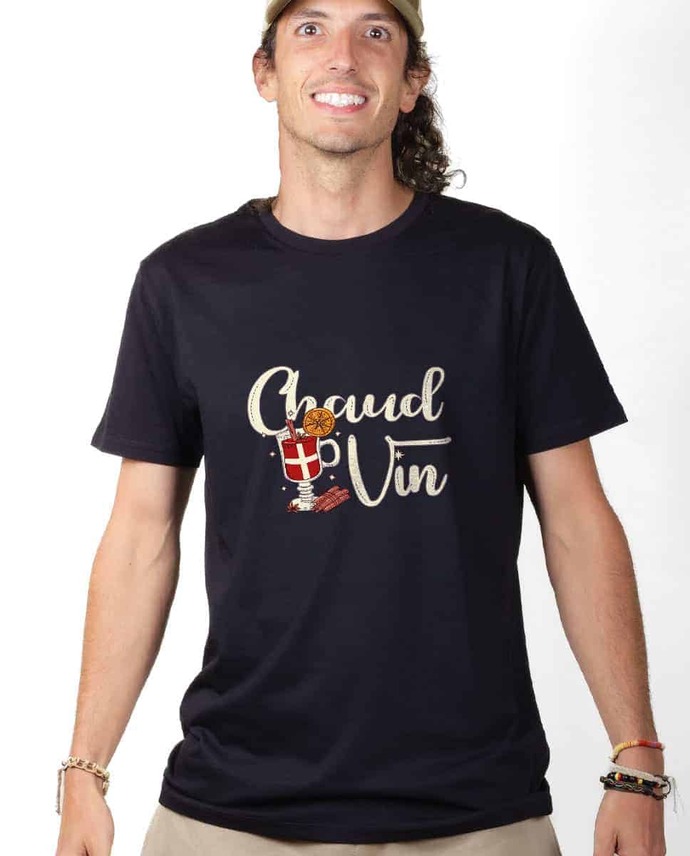 T-SHIRT HOMME : CHAUD VIN – Image 3
