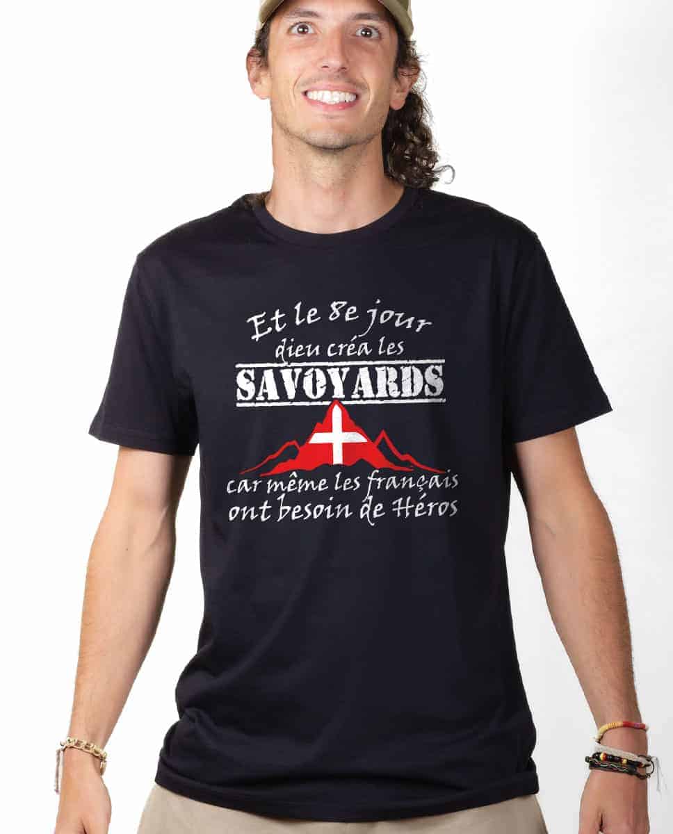 T-SHIRT HOMME : DIEU CRÉA LES SAVOYARDS – Image 3
