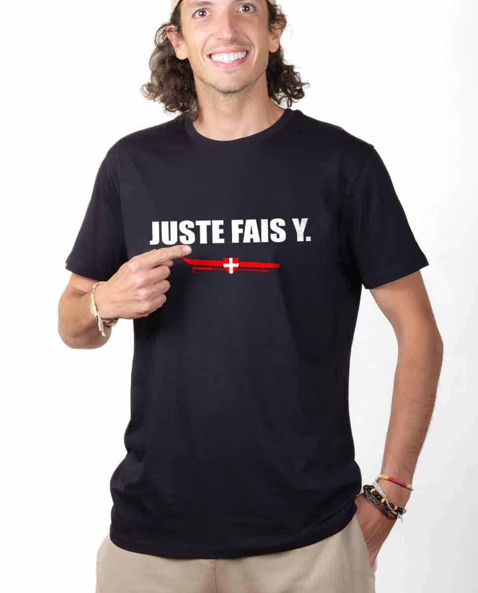 T-SHIRT HOMME : JUSTE FAIS Y. – Image 3