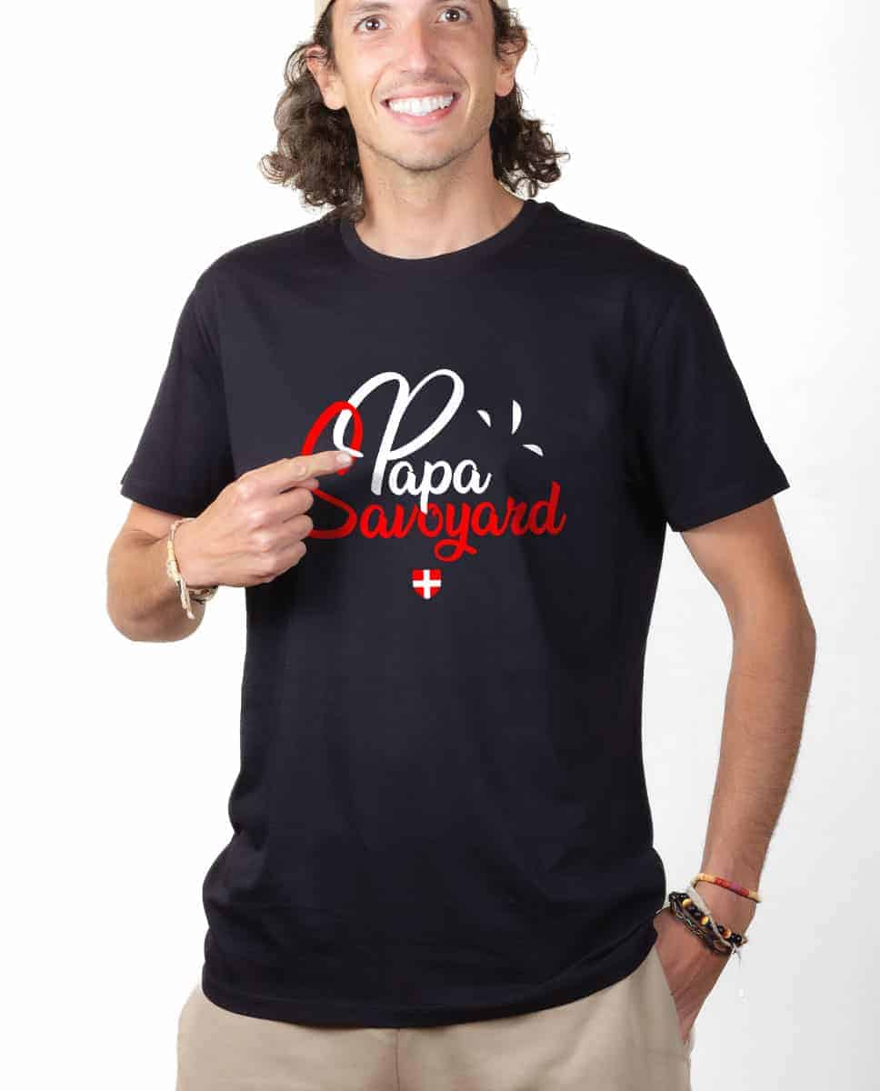 T-SHIRT HOMME : PAPA SAVOYARD – Image 3