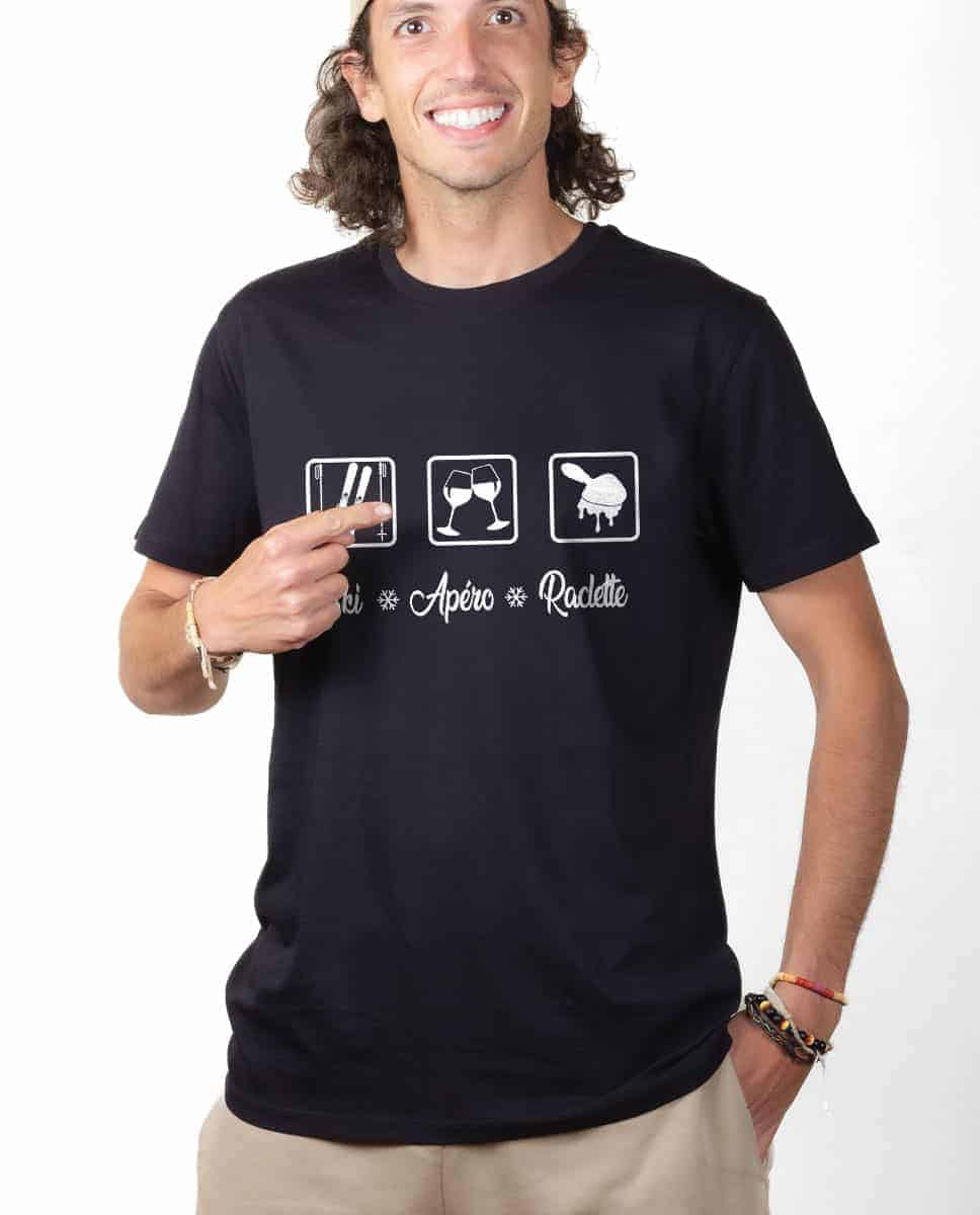 T-SHIRT HOMME : SKI APERO RACLETTE – Image 3