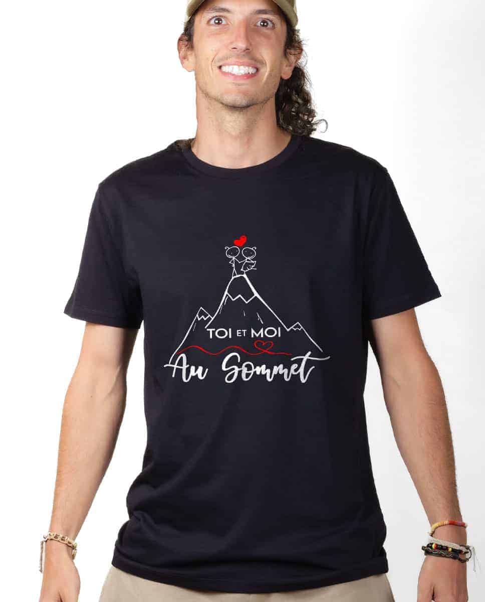 T-SHIRT HOMME : TOI ET MOI AU SOMMET – Image 3