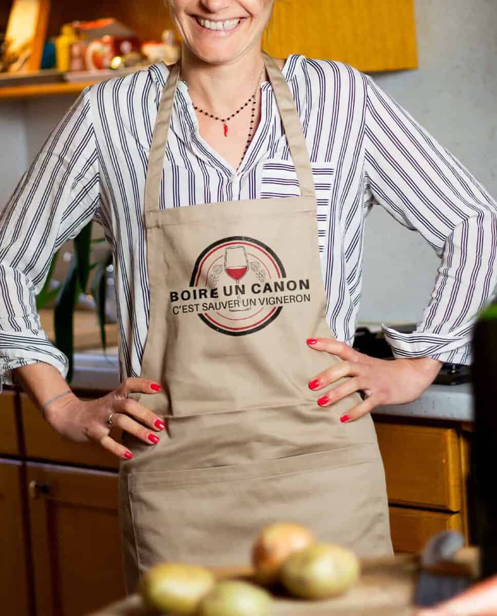 TABLIER : BOIRE UN CANON C'EST SAUVER UN VIGNERON – Image 2