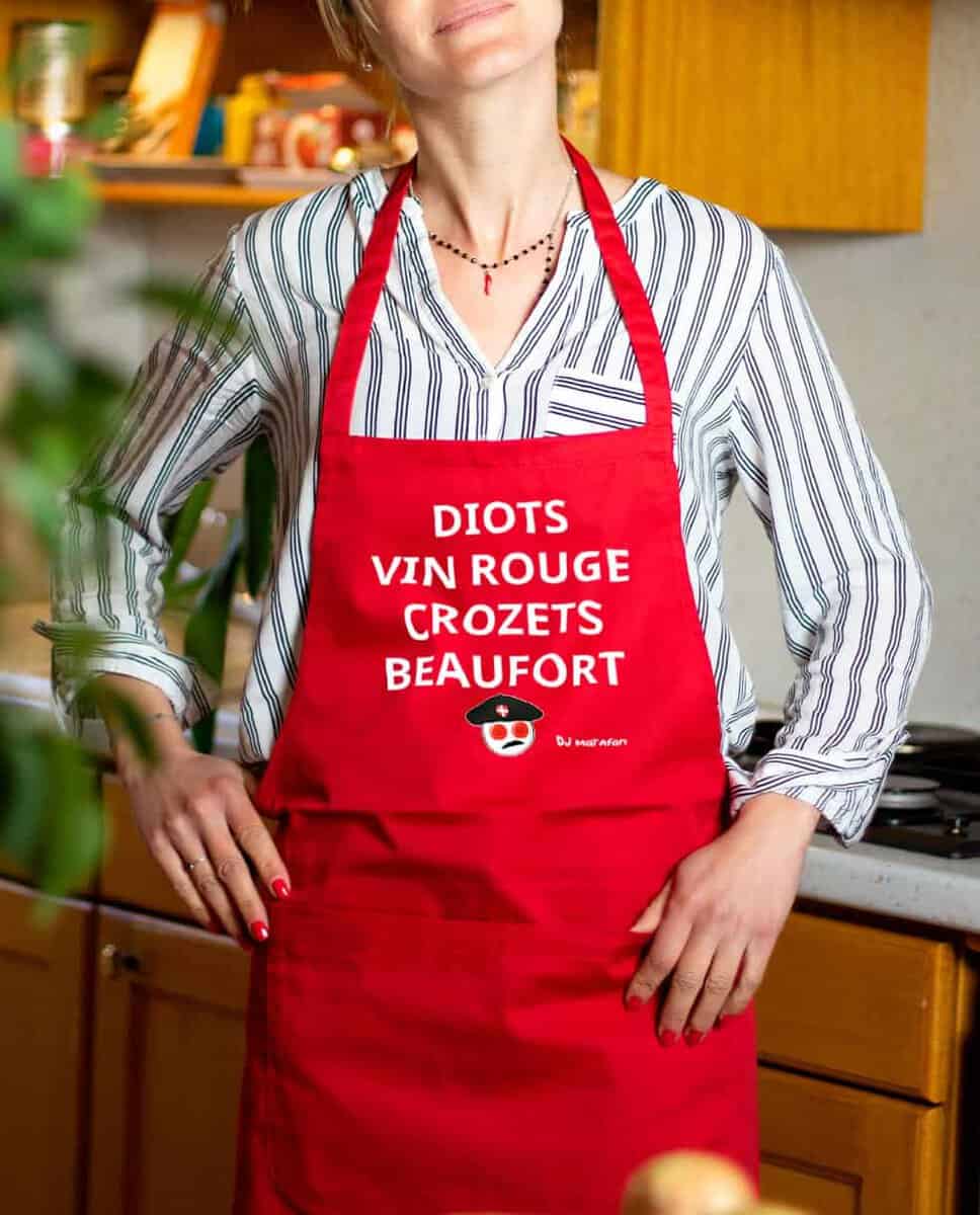 TABLIER SAVOIE : DIOTS VIN ROUGE CROZETS BEAUFORT – Image 4