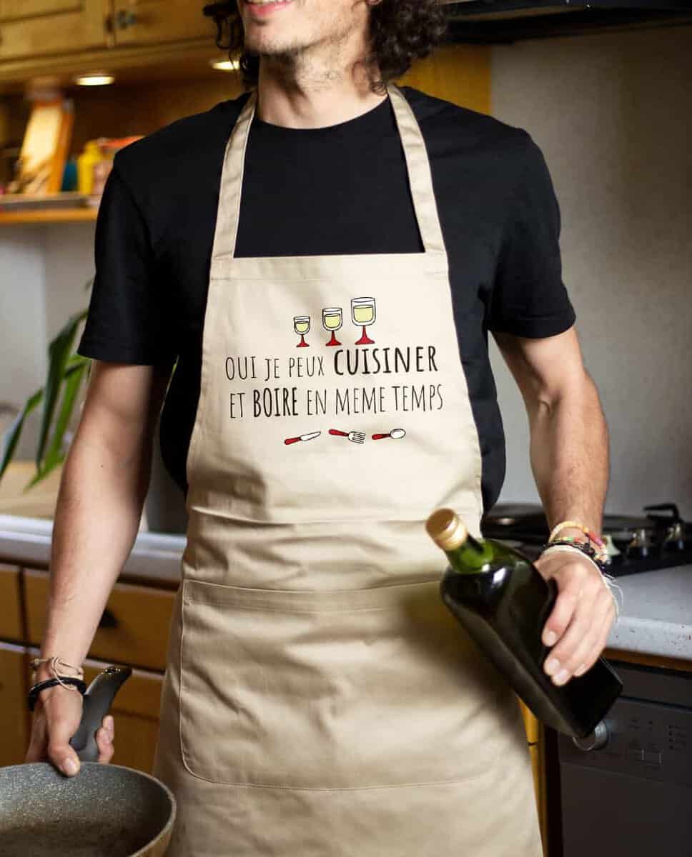 TABLIER : Oui je peux cuisiner et boire en même temps – Image 2