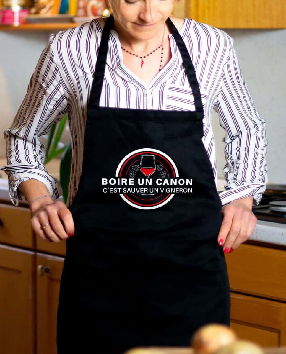 TABLIER : BOIRE UN CANON C'EST SAUVER UN VIGNERON – Image 3