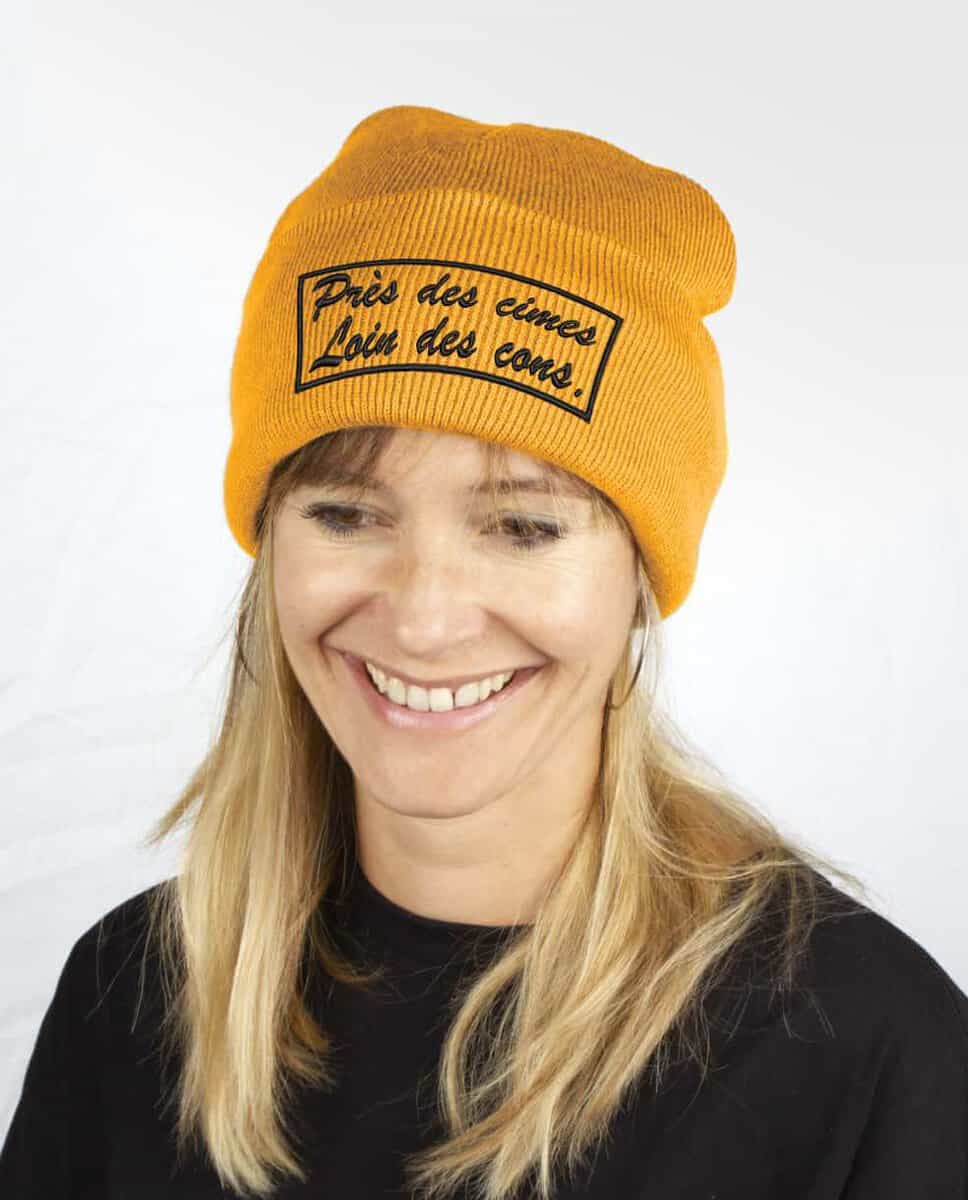 BONNET SKI : PRES DES CIMES LOIN DES CONS – Image 12