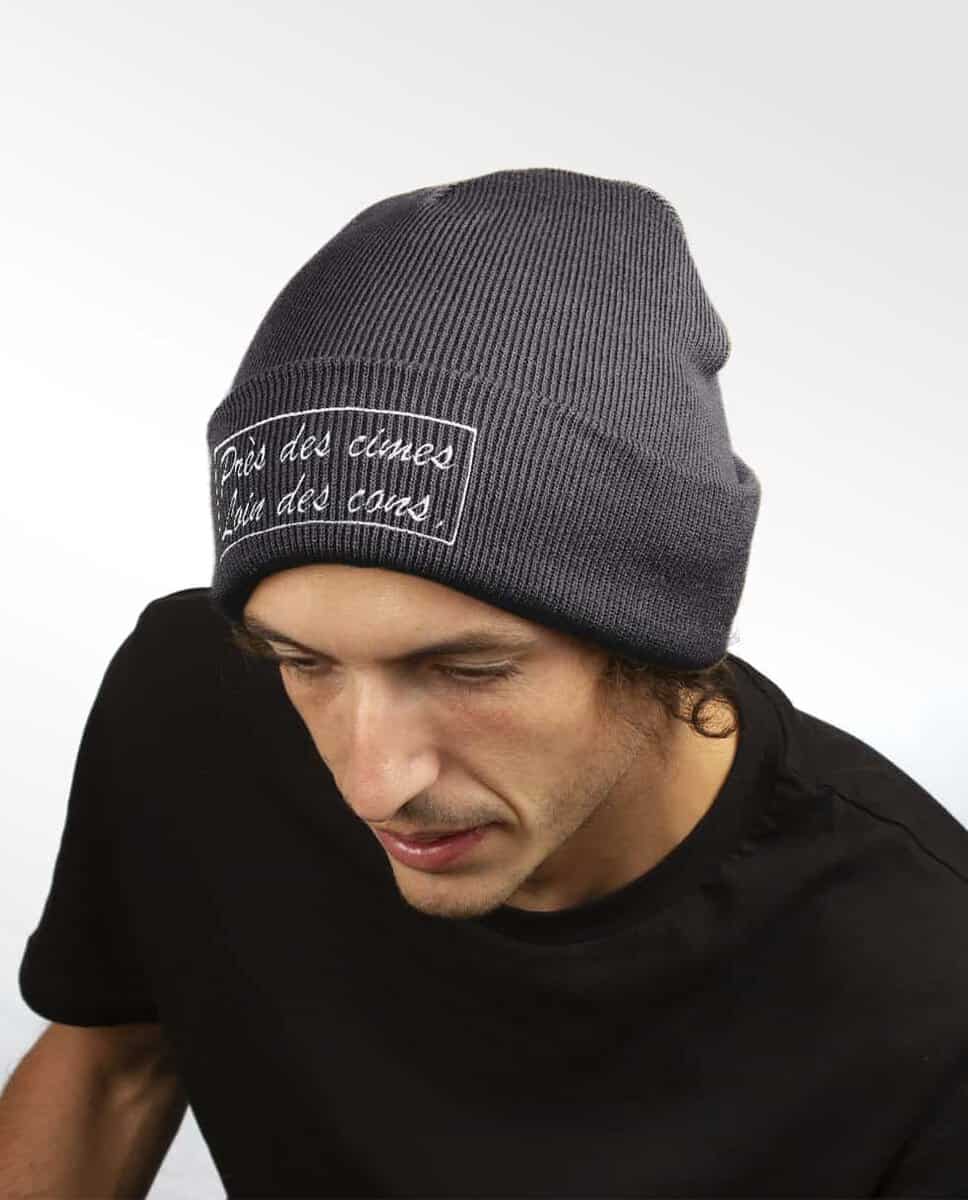 BONNET SKI : PRES DES CIMES LOIN DES CONS – Image 3