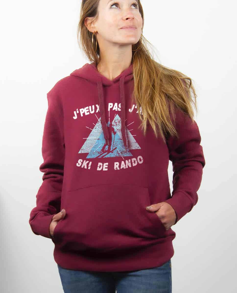 SWEAT FEMME : J'PEUX PAS J'AI SKI DE RANDO – Image 7