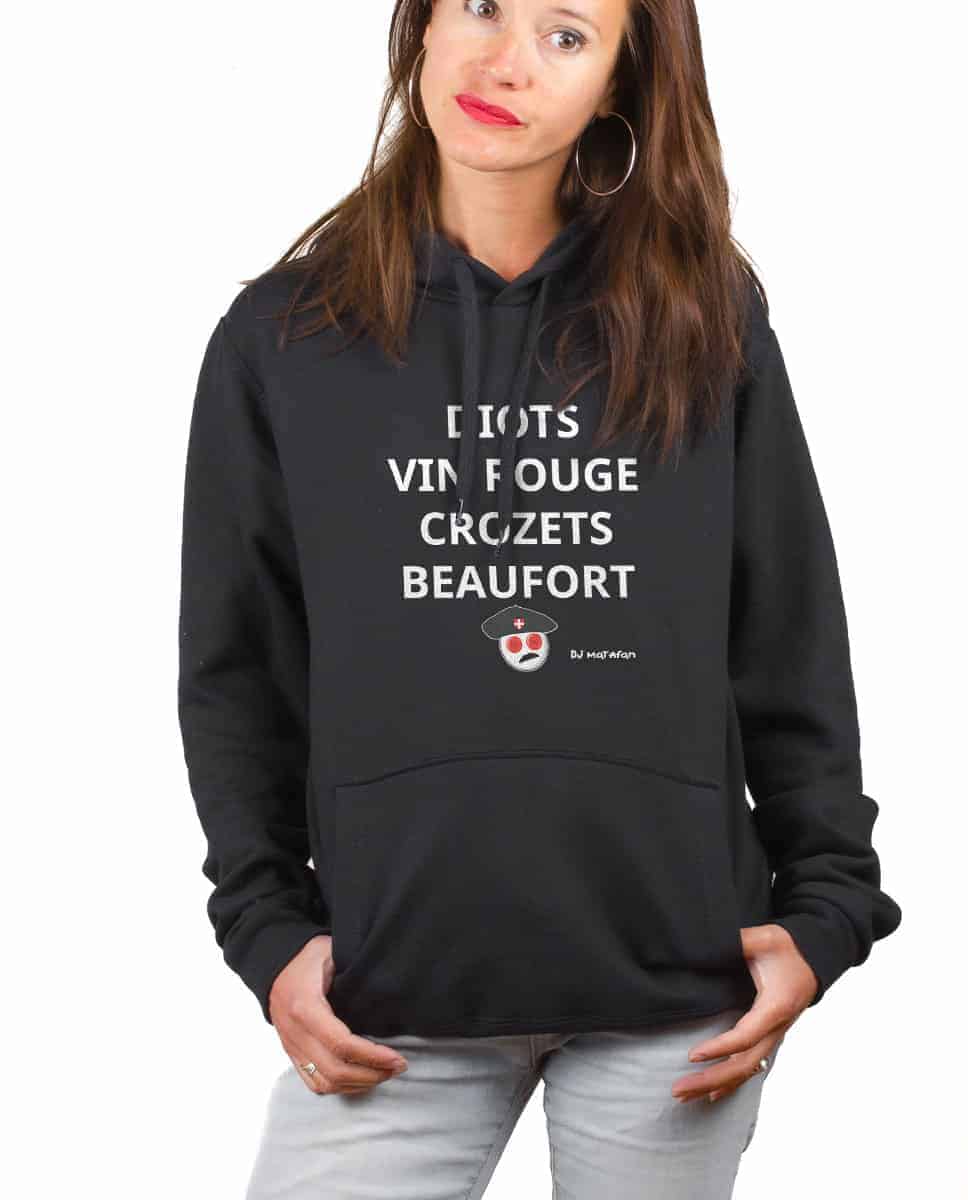 SWEAT FEMME : DIOTS VIN ROUGE CROZETS BEAUFORT – Image 14
