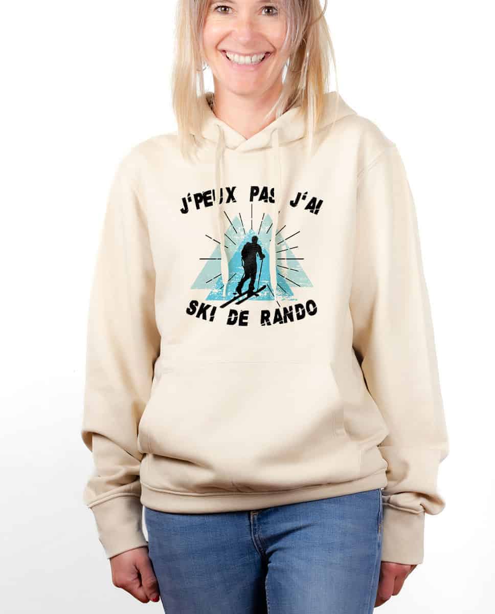 SWEAT FEMME : J'PEUX PAS J'AI SKI DE RANDO – Image 3
