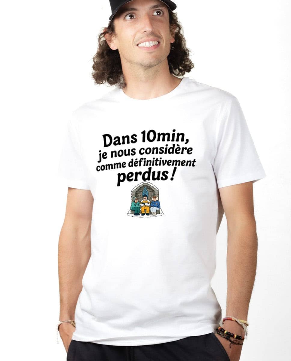 T-SHIRT HOMME : Dans 10min, je nous considère comme définitivement perdus ! – Image 2