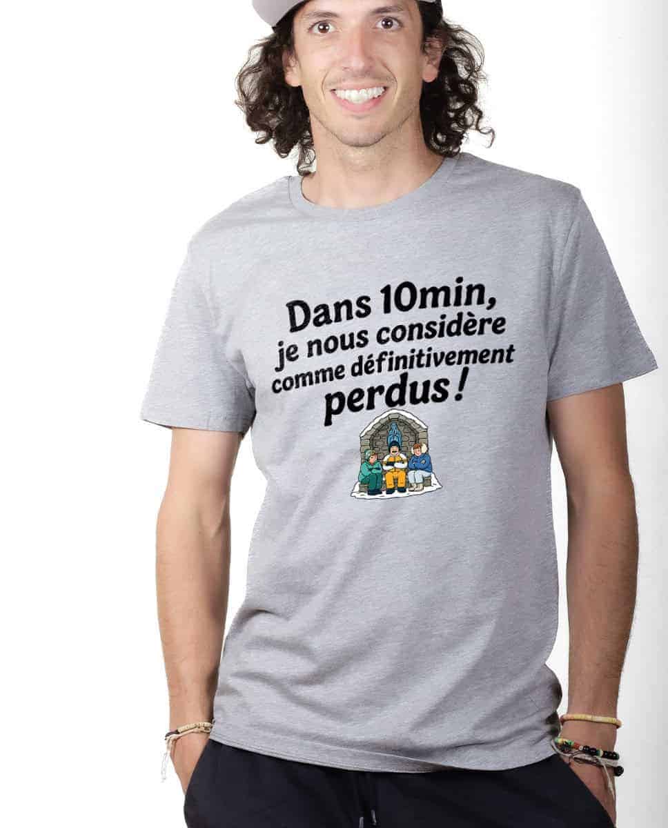 T-SHIRT HOMME : Dans 10min, je nous considère comme définitivement perdus ! – Image 3