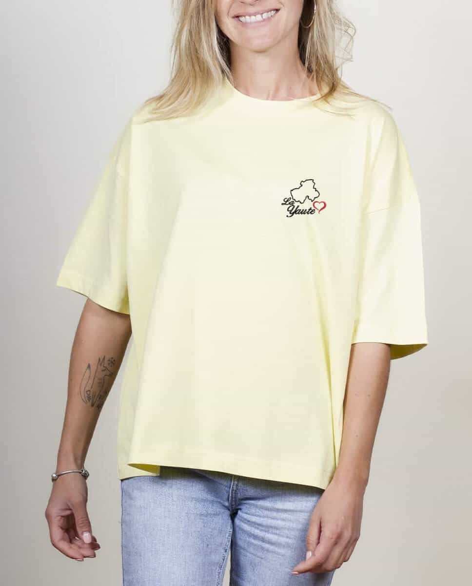 T SHIRT OVERSIZE FEMME BRODE : CARTE DE HAUTE SAVOIE – Image 5