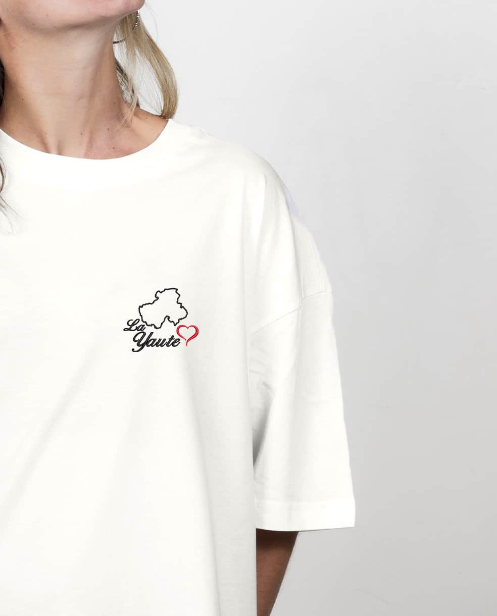T SHIRT OVERSIZE FEMME BRODE : CARTE DE HAUTE SAVOIE – Image 11