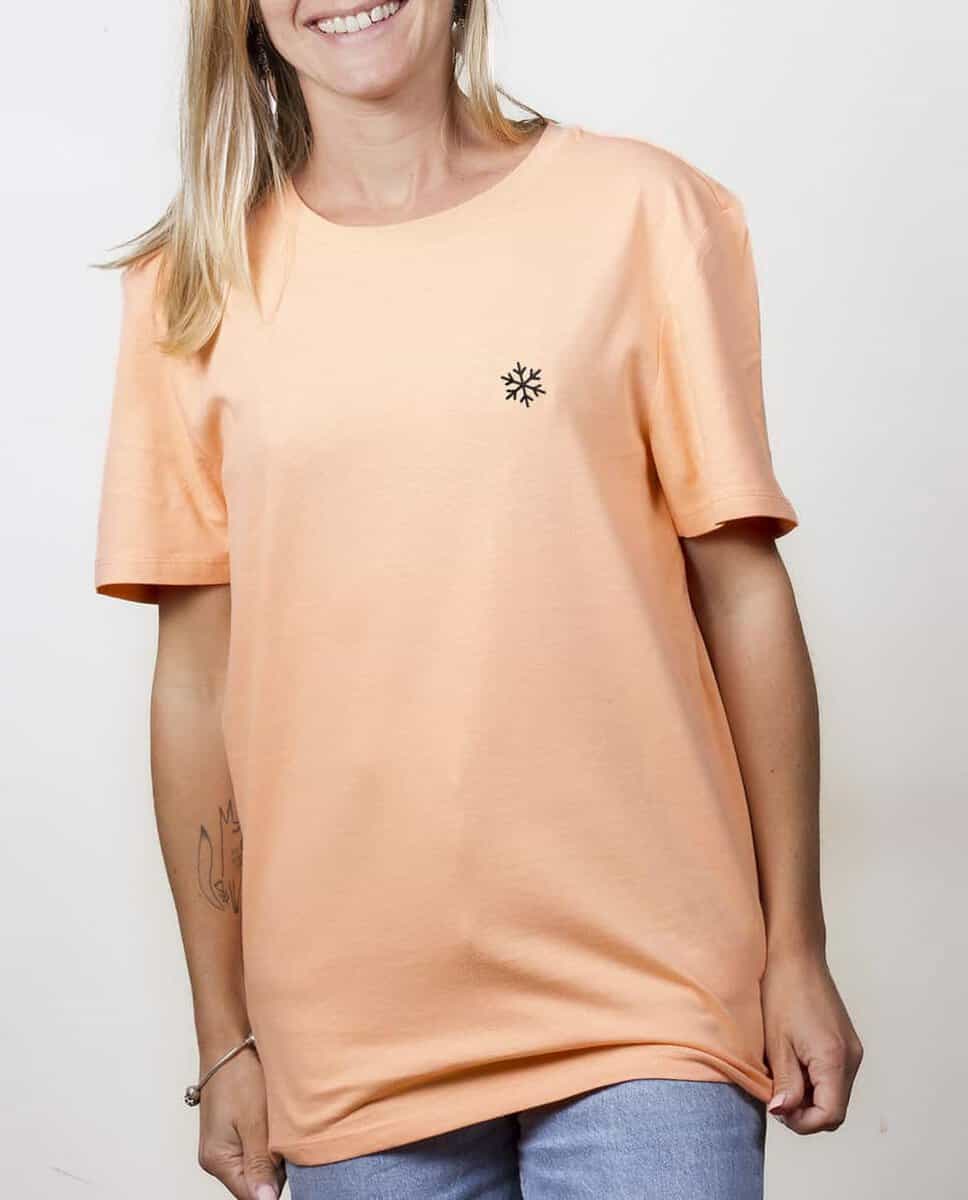 T-SHIRT UNISEXE BRODE : FLOCON DE NEIGE – Image 2