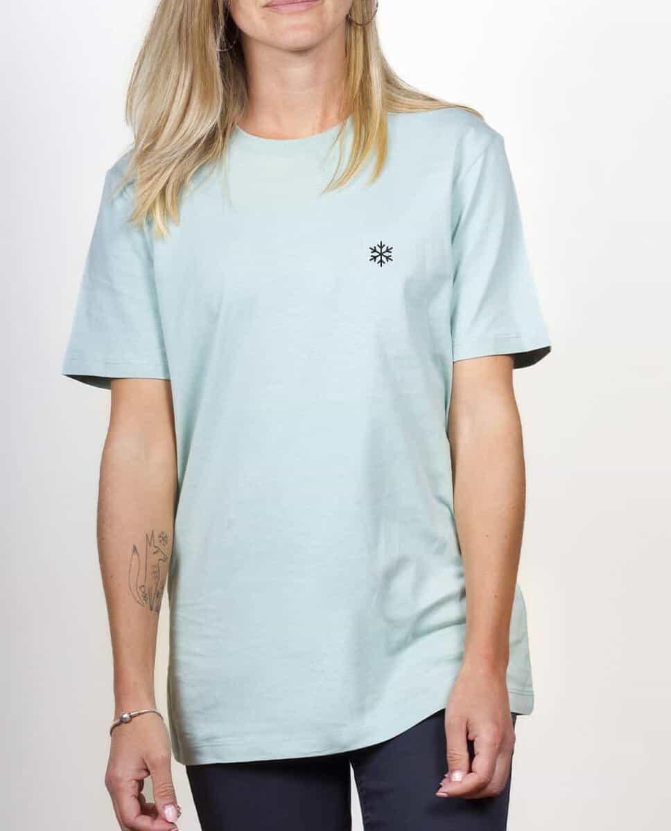 T-SHIRT UNISEXE BRODE : FLOCON DE NEIGE – Image 4