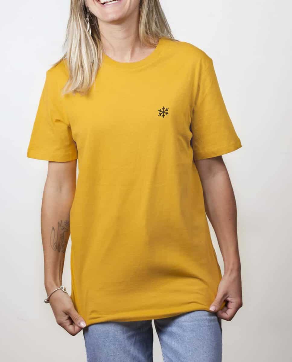 T-SHIRT UNISEXE BRODE : FLOCON DE NEIGE – Image 6