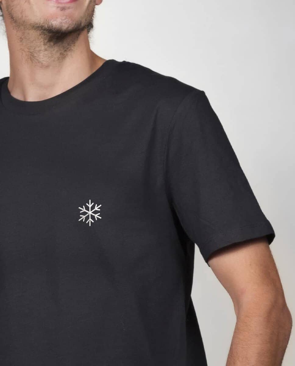 T-SHIRT UNISEXE BRODE : FLOCON DE NEIGE – Image 12