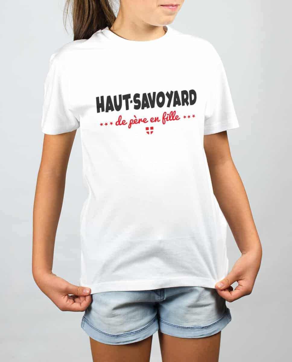 T SHIRT ENFANT : HAUT SAVOYARD DE PERE EN FILLE – Image 3