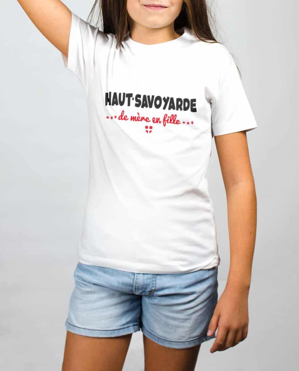 T SHIRT ENFANT : HAUT SAVOYARDE DE MERE EN FILLE – Image 3