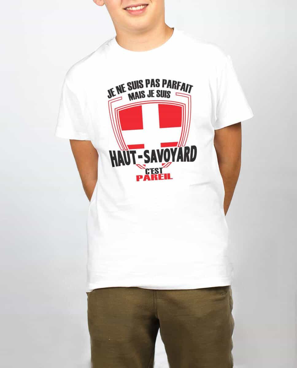 T SHIRT ENFANT : JE NE SUIS PAS PARFAIT MAIS JE SUIS HAUT SAVOYARD – Image 3