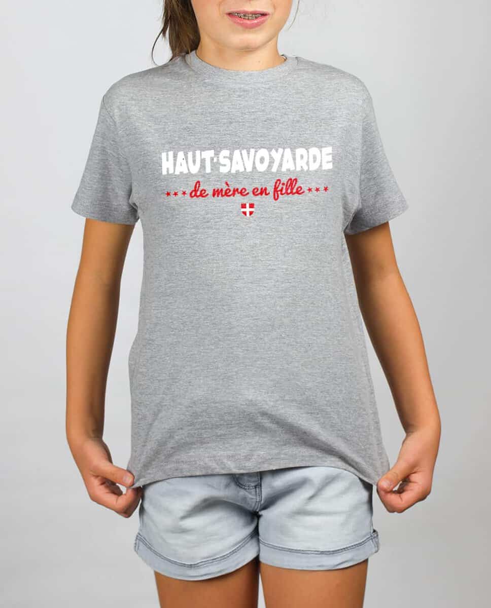 T SHIRT ENFANT : HAUT SAVOYARDE DE MERE EN FILLE – Image 2