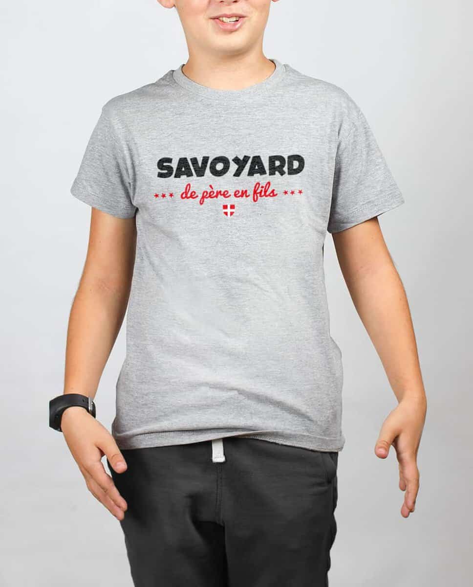T SHIRT ENFANT : SAVOYARD DE PERE EN FILS – Image 3