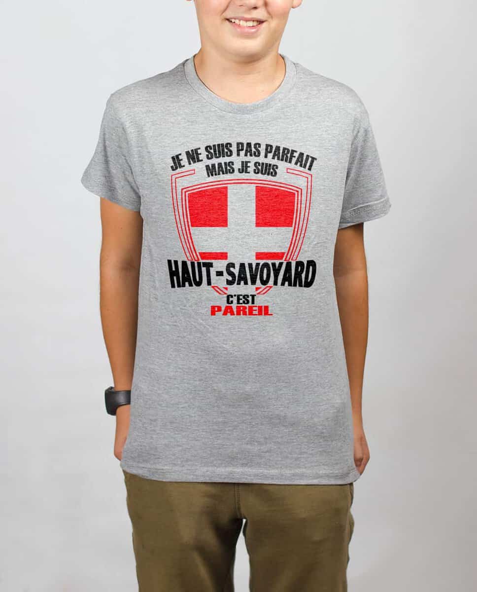 T SHIRT ENFANT : JE NE SUIS PAS PARFAIT MAIS JE SUIS HAUT SAVOYARD – Image 2