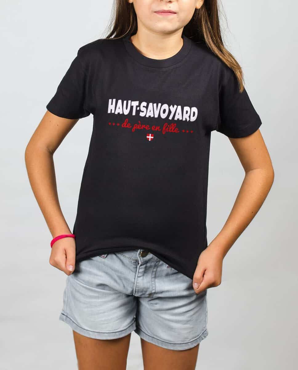 T SHIRT ENFANT : HAUT SAVOYARD DE PERE EN FILLE – Image 2