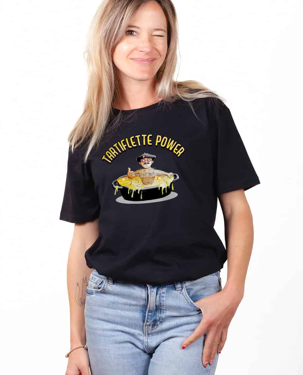 T-SHIRT FEMME : DJ MATAFAN TARTIFLETTE POWER – Image 2
