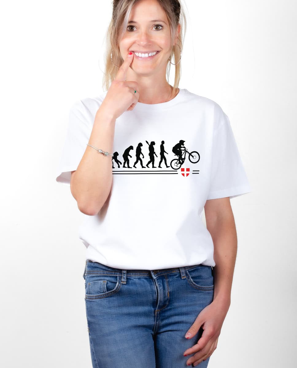 T-SHIRT FEMME : EVOLUTION VTT DE DESCENTE DH – Image 2